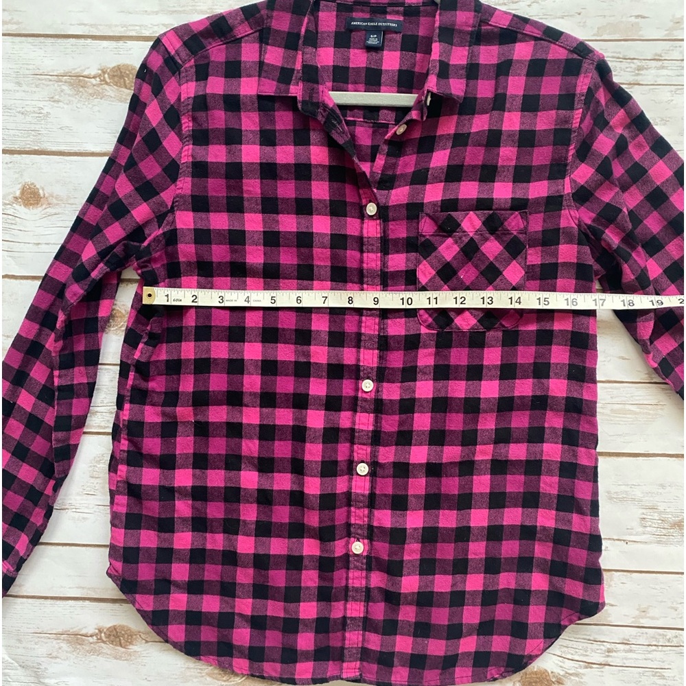 Aeo Plaid Button Down - image 5